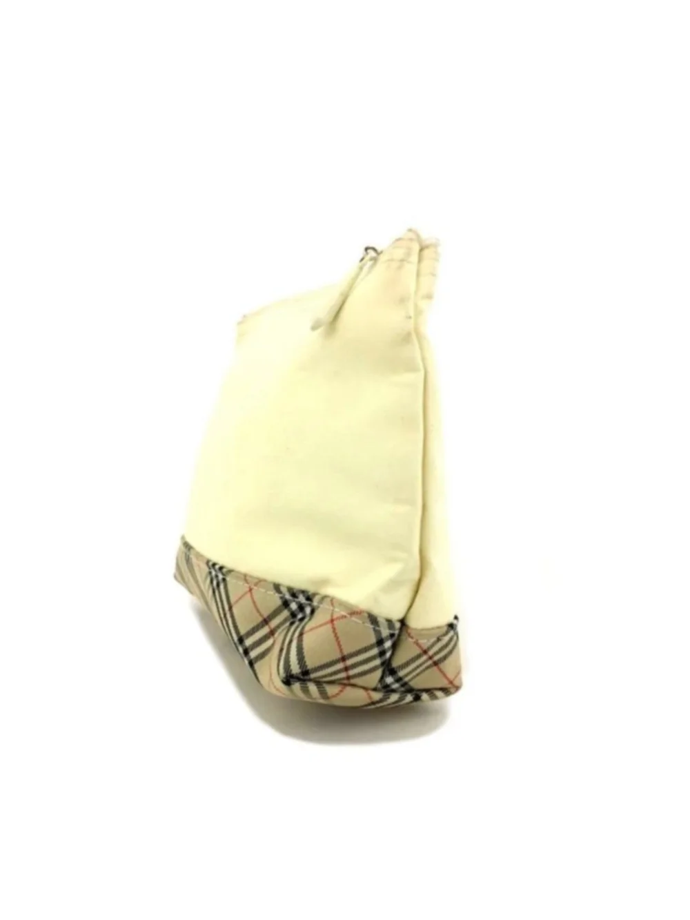 Women's Burberry Beige & Black Plaid Cosmetic Bag One Size